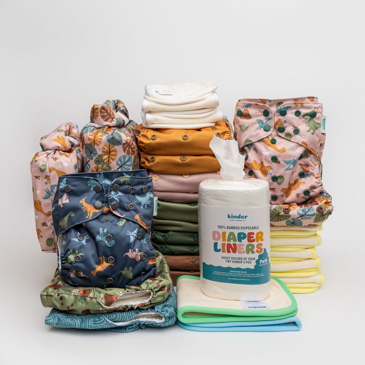 New Parent Starter Bundles: Pocket Cloth Diapers with Athletic Wicking Jersey and More