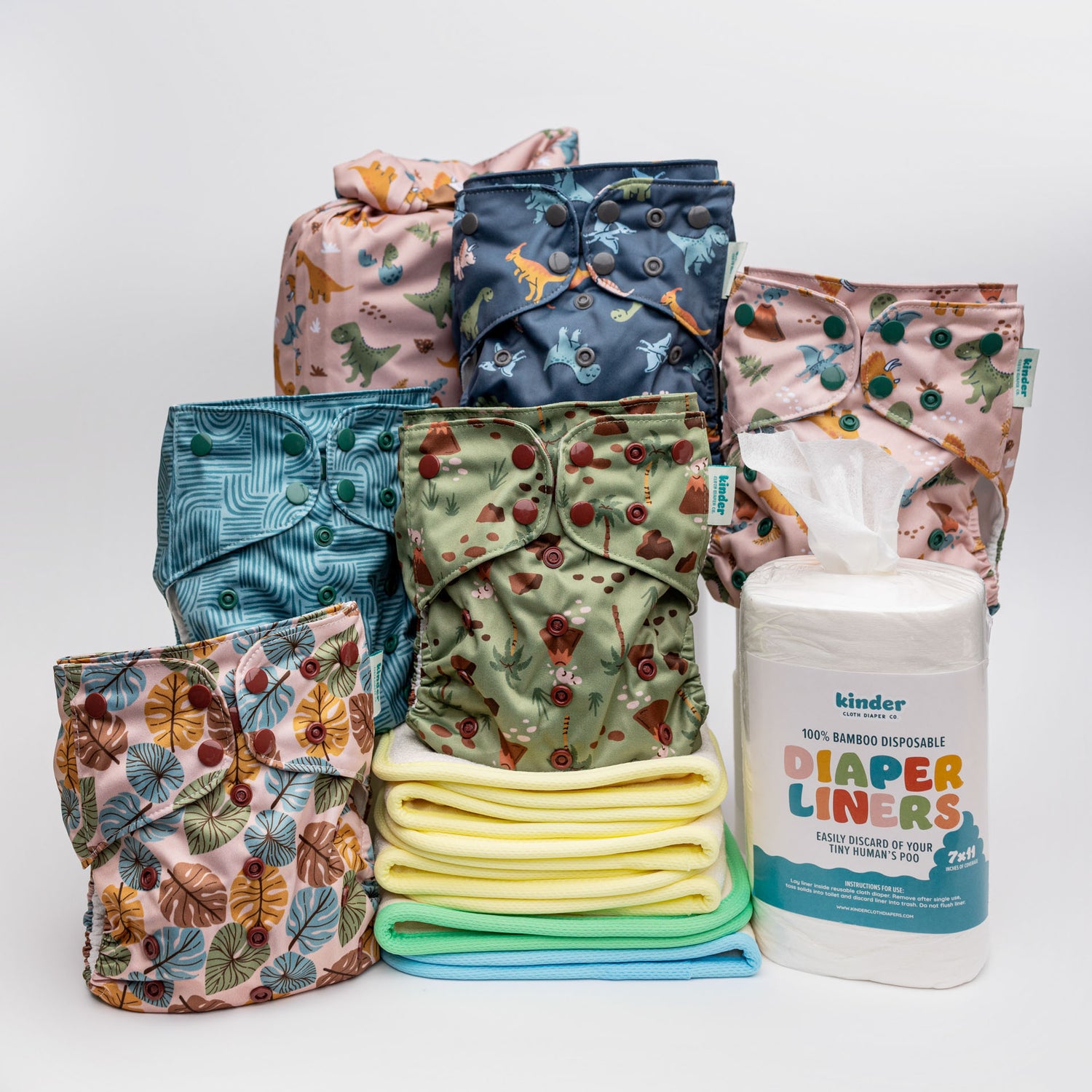 New Parent Starter Bundles: Pocket Cloth Diapers with Athletic Wicking Jersey and More