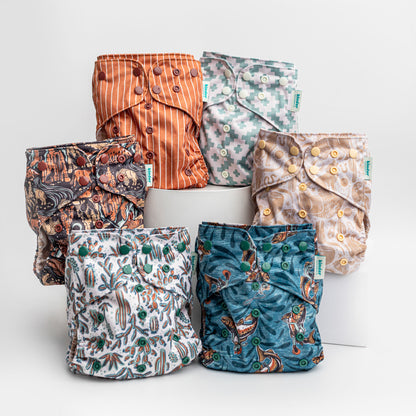 Artist Collaborations Pocket Cloth Diaper with Athletic Wicking Jersey