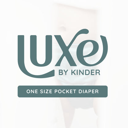 Luxe Pocket Cloth Diaper with Dual Inner Gussets and Athletic Wicking Jersey