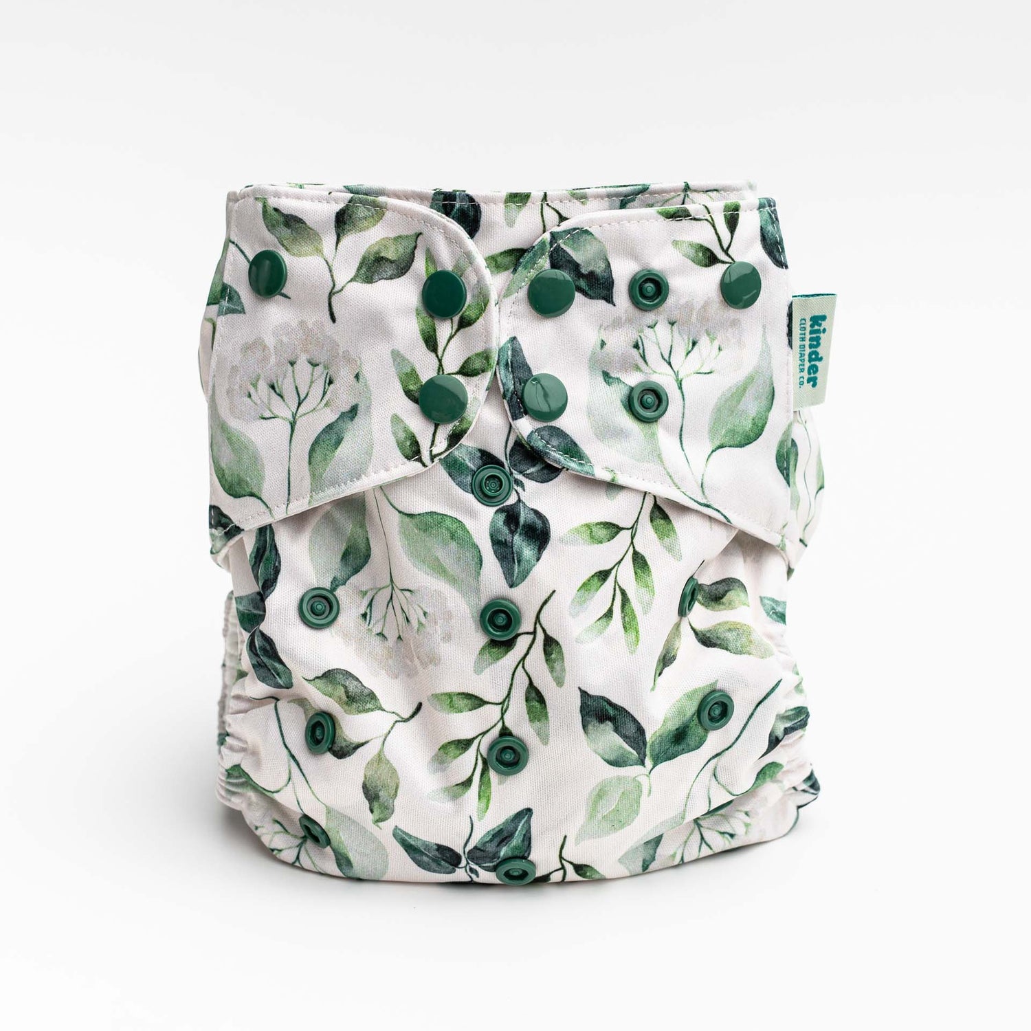 white and green flowers girly best pocket diapers in the us kinder cloth diaper co fits from birth to potty training