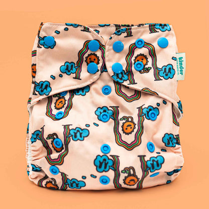 Artist Collaborations Pocket Cloth Diaper with Athletic Wicking Jersey