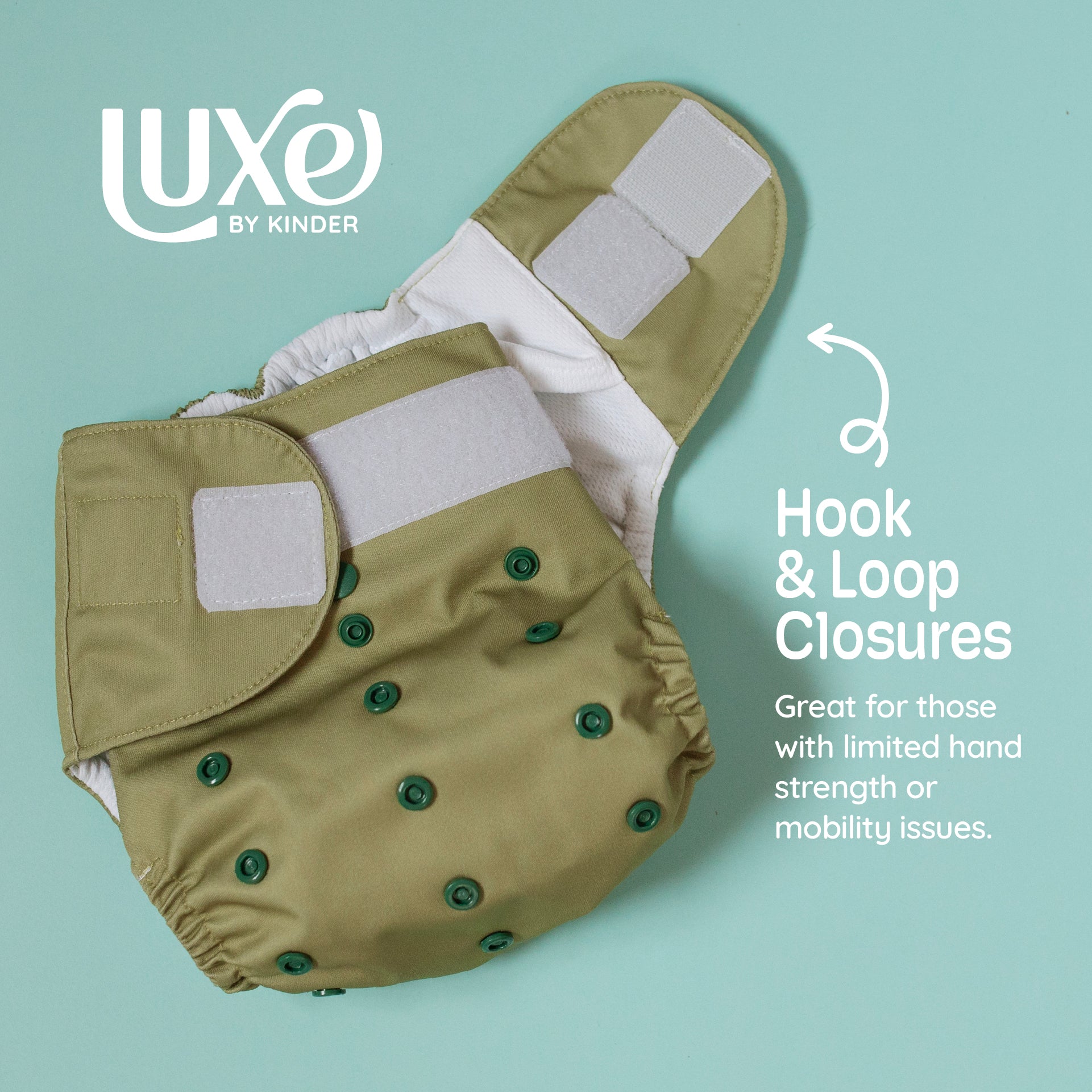 Luxe Pocket Cloth Diaper with Dual Inner Gussets and Athletic Wicking Jersey