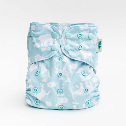 Patterned Basics Pocket Cloth Diaper with Athletic Wicking Jersey