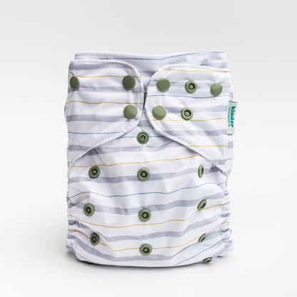 Patterned Basics Pocket Cloth Diaper with Athletic Wicking Jersey