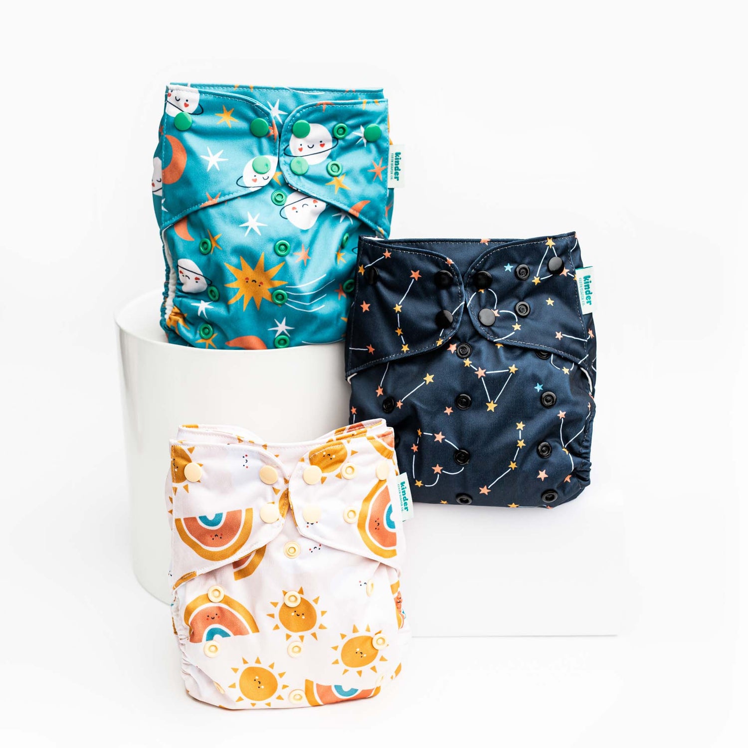 Patterned Basics Pocket Cloth Diaper with Athletic Wicking Jersey