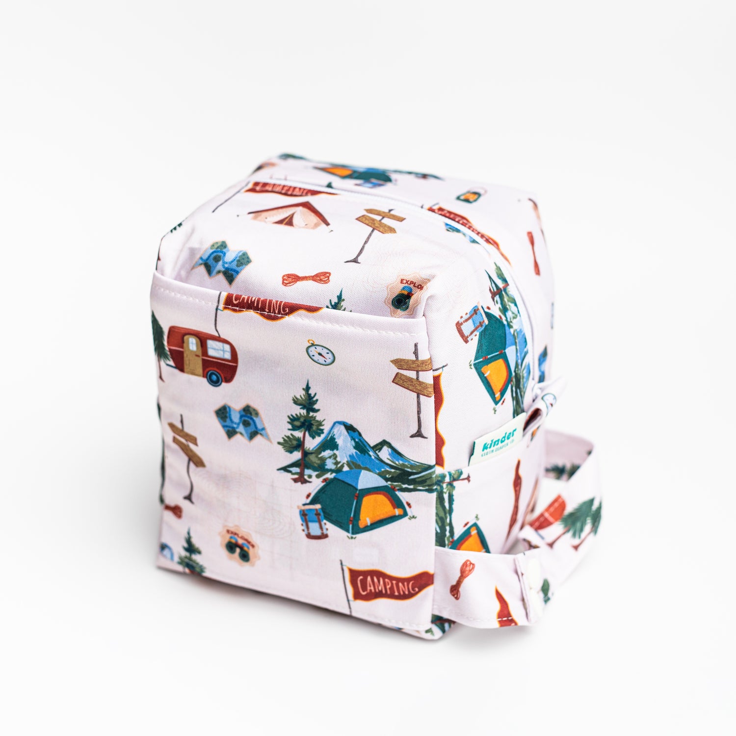 Patterned Water Resistant MINI Diaper Pod Travel Cube