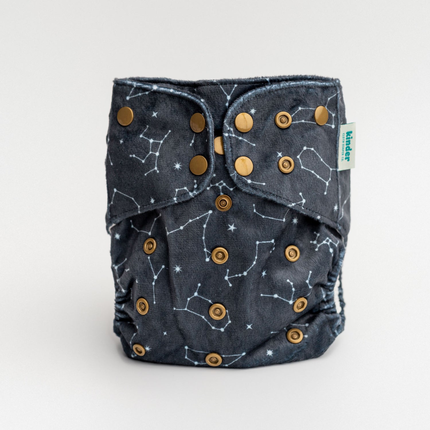 Patterned Basics Lounger Pocket Cloth Diaper — Minky Fleece with Athletic Wicking Jersey