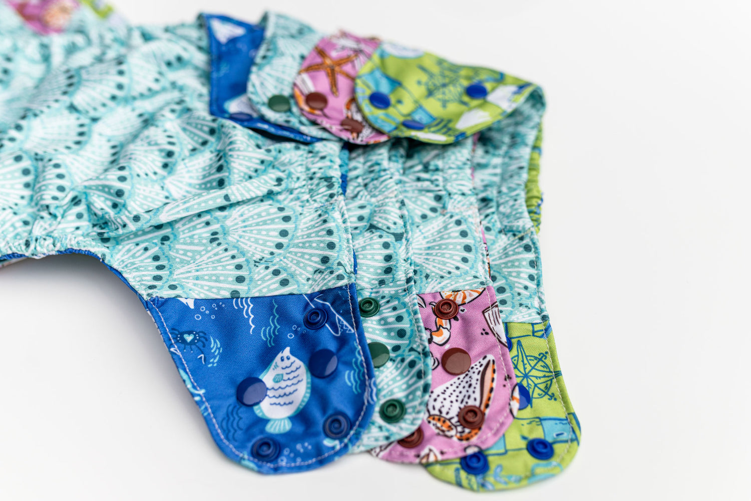 Patterned Basics Pocket Cloth Diaper with Athletic Wicking Jersey