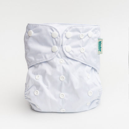 Solid Color: Essentials Pocket Cloth Diaper with Athletic Wicking Jersey, Grows with your Baby