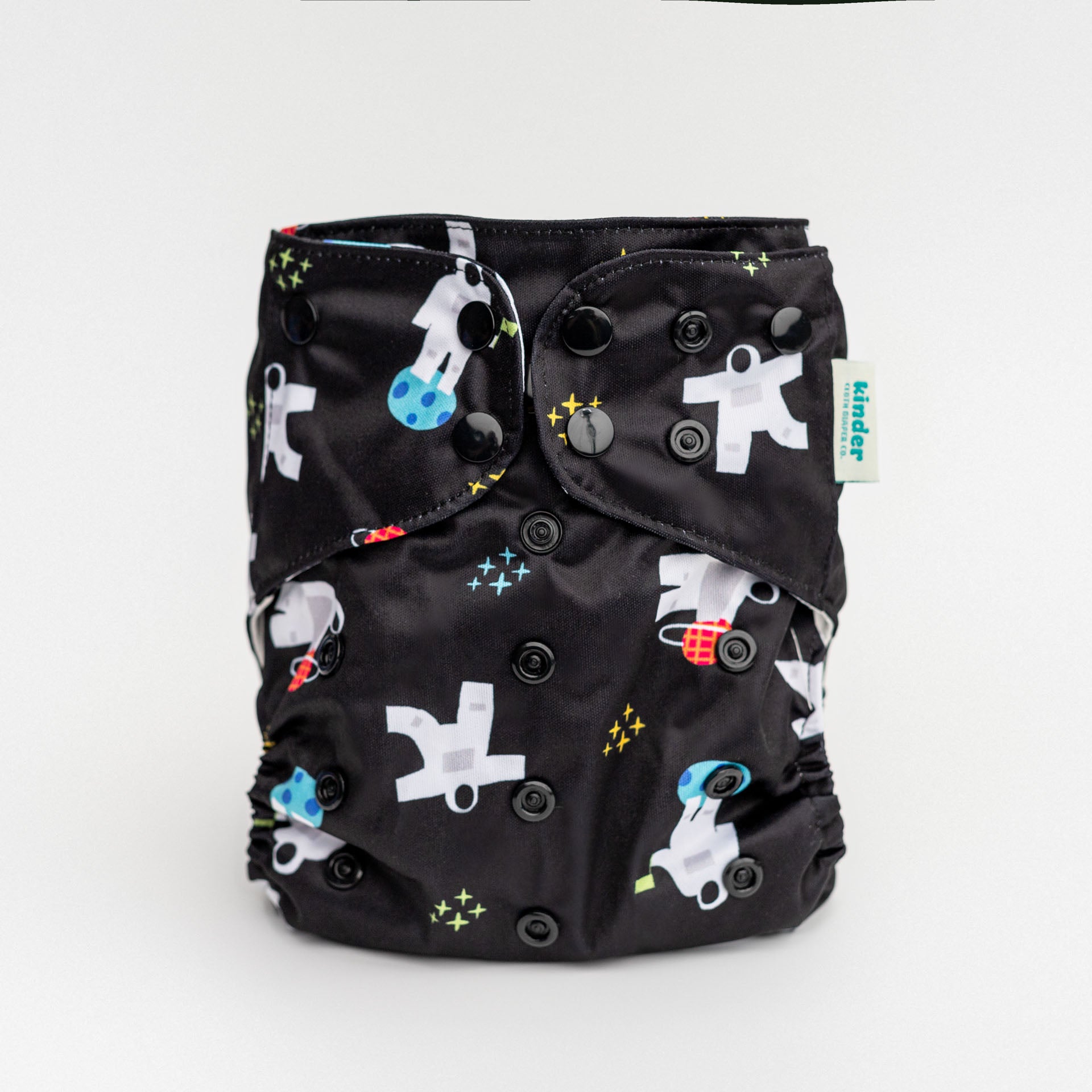 Patterned Pocket Cloth Diaper with Athletic Wicking Jersey