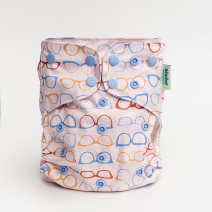 Patterned Pocket Cloth Diaper with Athletic Wicking Jersey