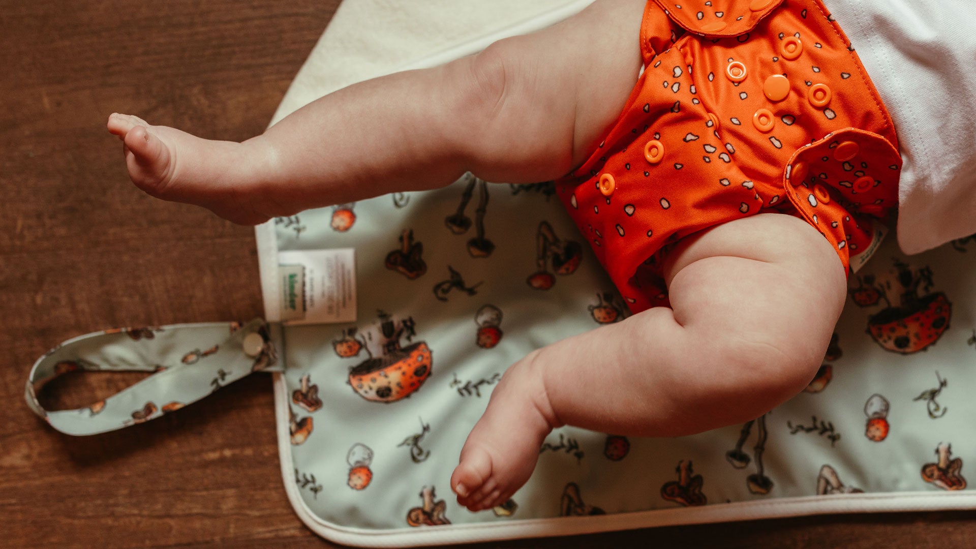 Modern Reusable Cloth Diapers Made to Fit from Birth to