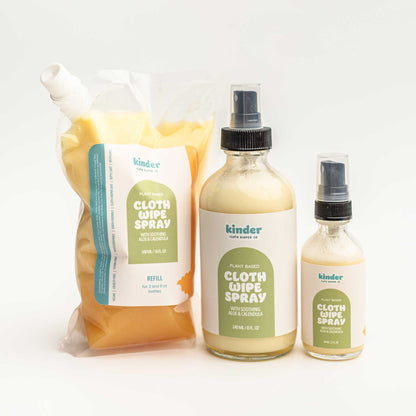 Cloth Wipe Spray: Soothing Aloe and Calendula