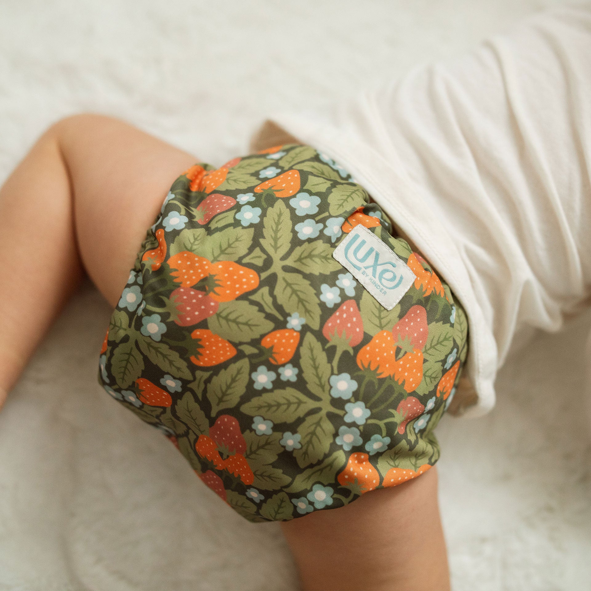 Luxe Pocket Cloth Diaper with Dual Inner Gussets and Athletic Wicking Jersey