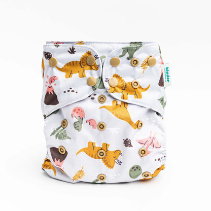 Patterned Basics Pocket Cloth Diaper with Athletic Wicking Jersey