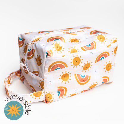 Patterned Water Resistant Diaper Pod Travel Cube