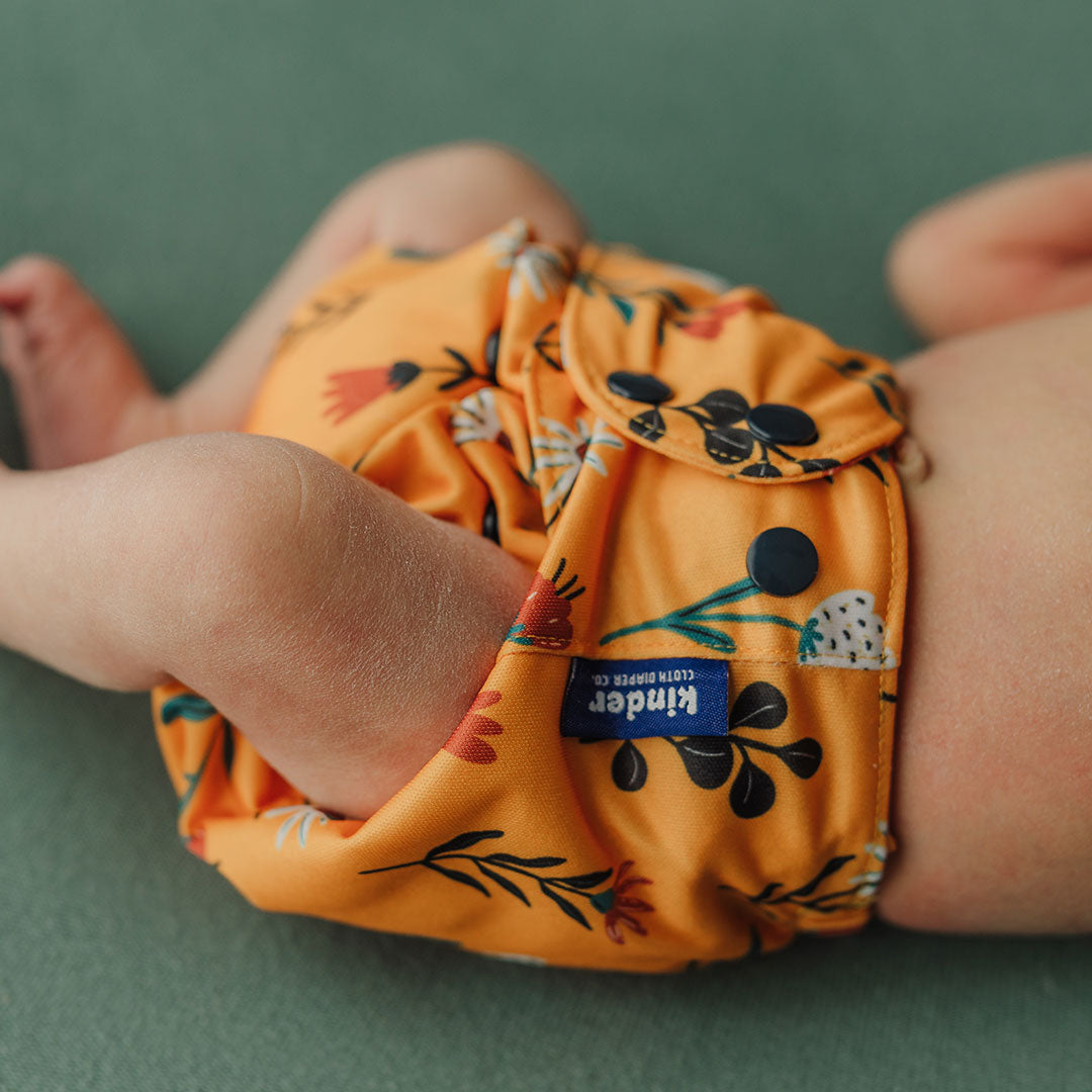 Patterned Basics Pocket Cloth Diaper with Athletic Wicking Jersey