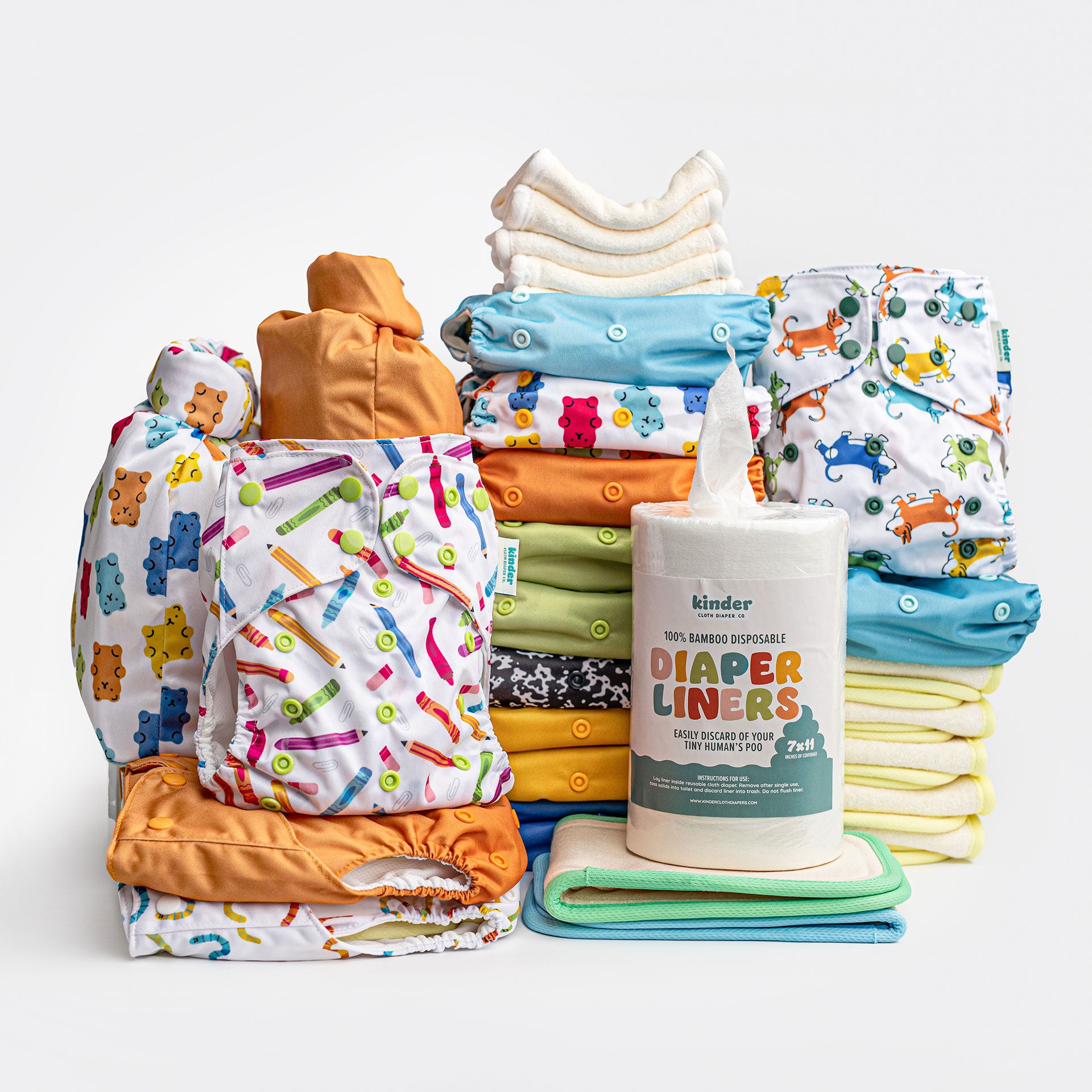 New Parent Starter Bundles: Pocket Cloth Diapers with Athletic Wicking –  Kinder Cloth Diaper Co.